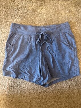 Women's Casual Drawstring Lounge Shorts - Blue